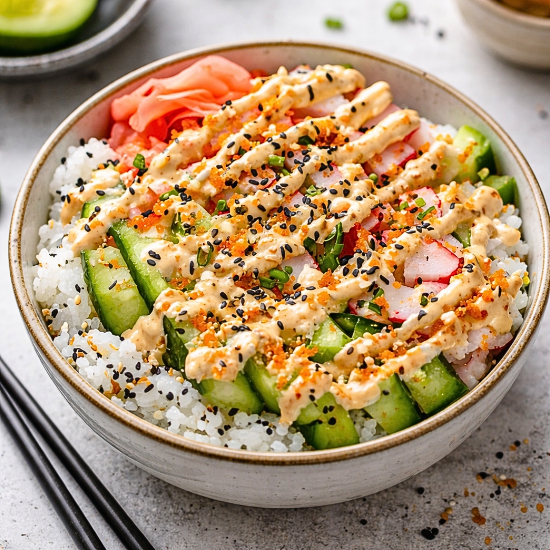 Einfache California-Roll-Sushi-Schalen: Frisch und Köstlich 3 Einfache California-Roll-Sushi-Schalen: Frisch und Köstlich