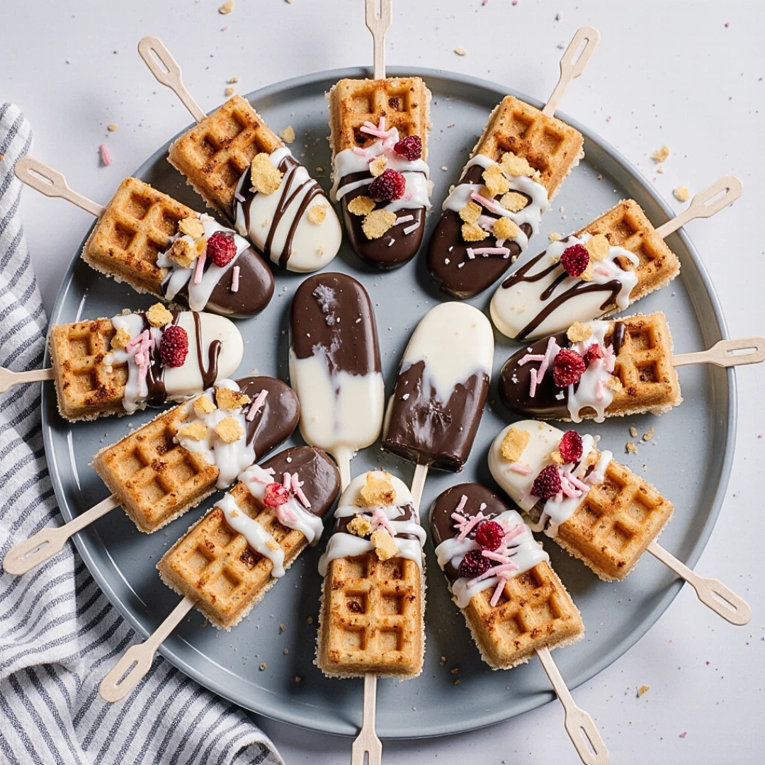 Waffel Lollies einfach selber machen – Der süßeste Snack für jedes Fest 4 Waffel Lollies einfach selber machen – Der süßeste Snack für jedes Fest