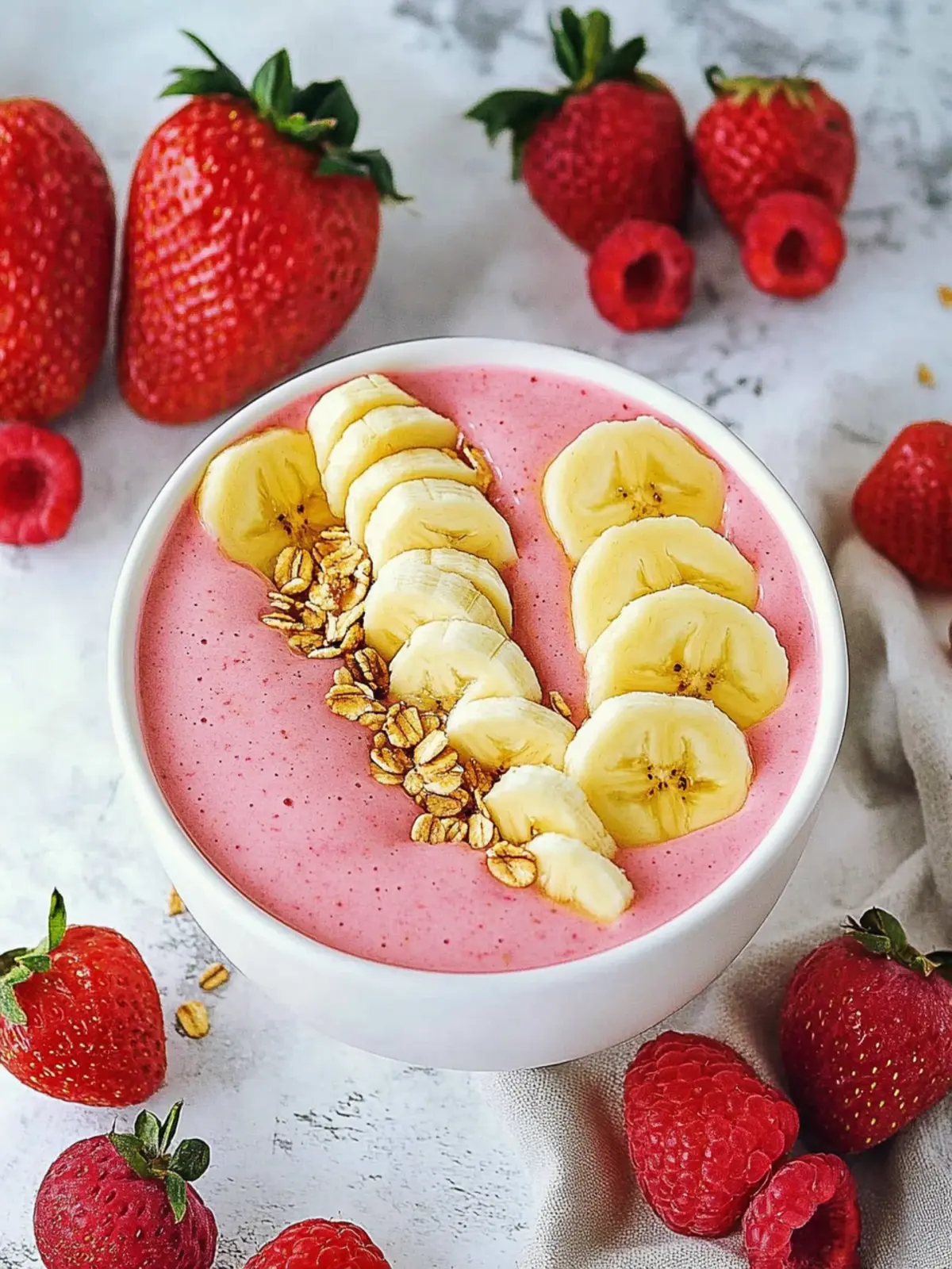 Erdbeer-Banane-Smoothie-Schüssel: Gesund und Lecker für Jeden 2 Erdbeer-Banane-Smoothie-Schüssel