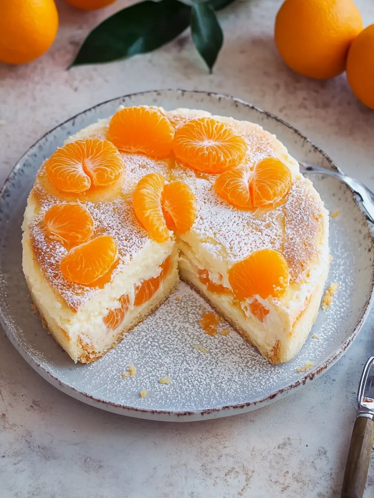 Schmandkuchen mit Mandarinen vom Blech - Fruchtiger Genuss für Feste 3 Schmandkuchen mit Mandarinen vom Blech