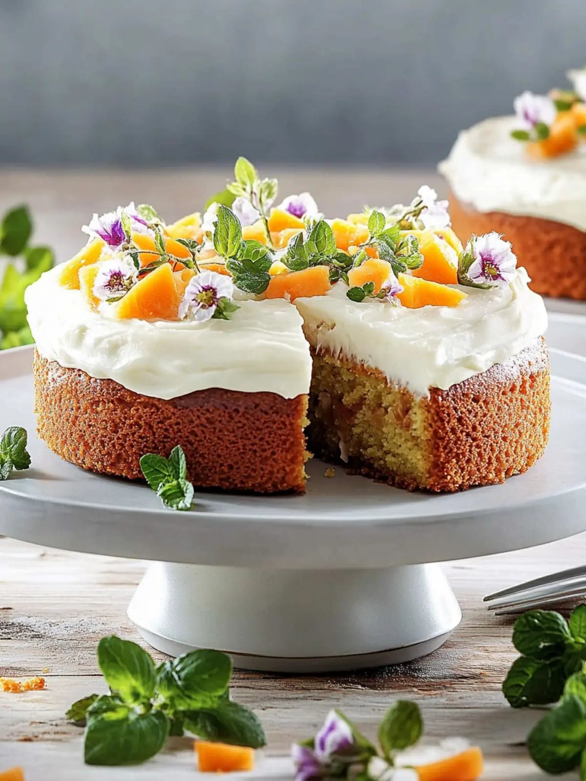 Saftiger Möhrenkuchen mit Frischkäse-Frosting für jede Feier 4 Möhrenkuchen mit Frischkäse-Frosting