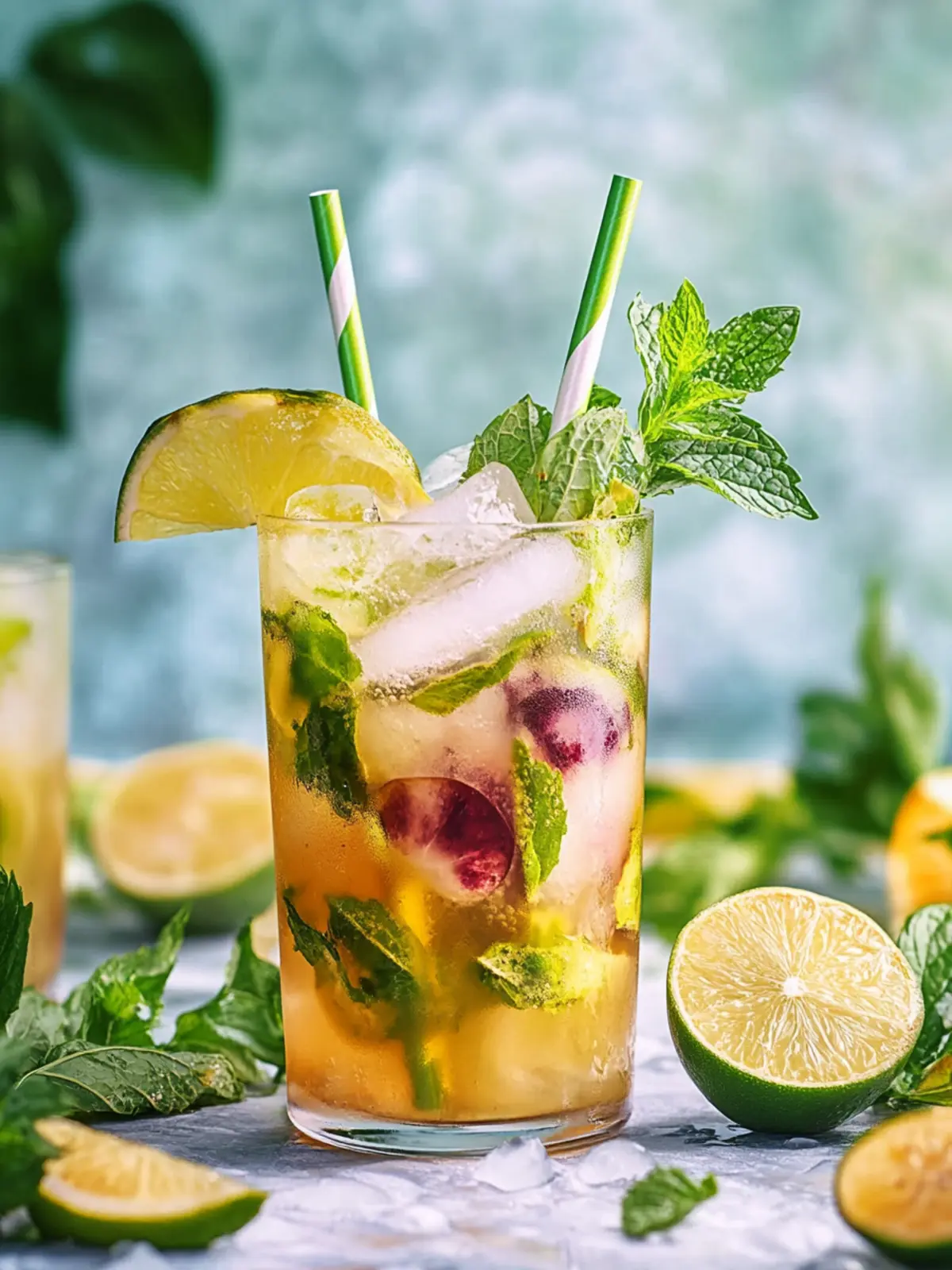 Erfrische deinen Tag mit einem tropischen Mojito Mocktail 3 Tropischer Mojito Mocktail