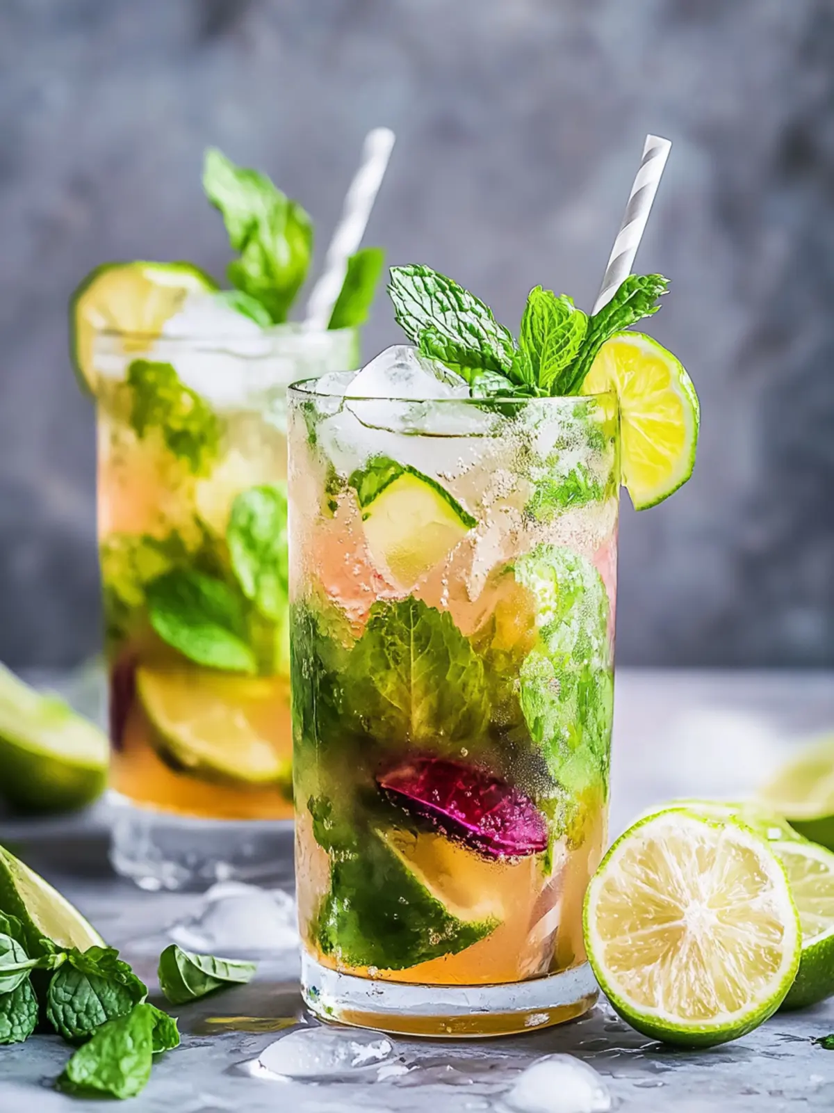 Tropischer Mojito Mocktail