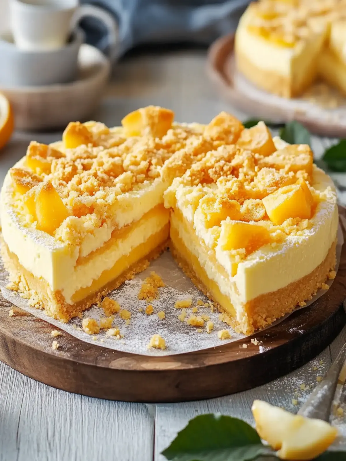 Käsekuchen vom Blech mit Streuseln – Ein Traum aus Teig und Käse 4 Käsekuchen vom Blech mit Streuseln