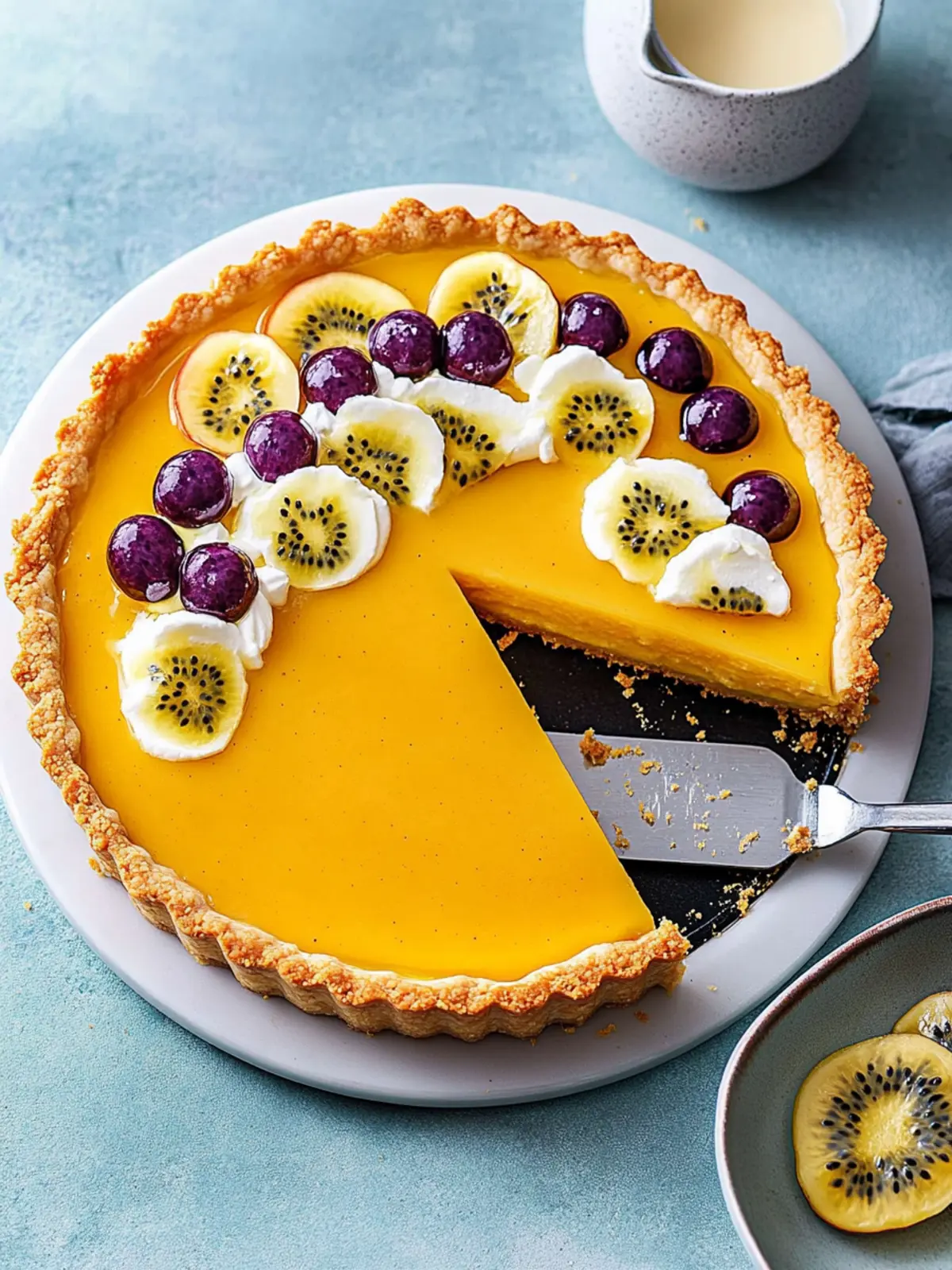 Maracuja Tarte: Unglaublich cremiger Passionsfruchtgenuss 2 Maracuja Tarte (unglaublich cremiger Passionsfruchtkuchen)