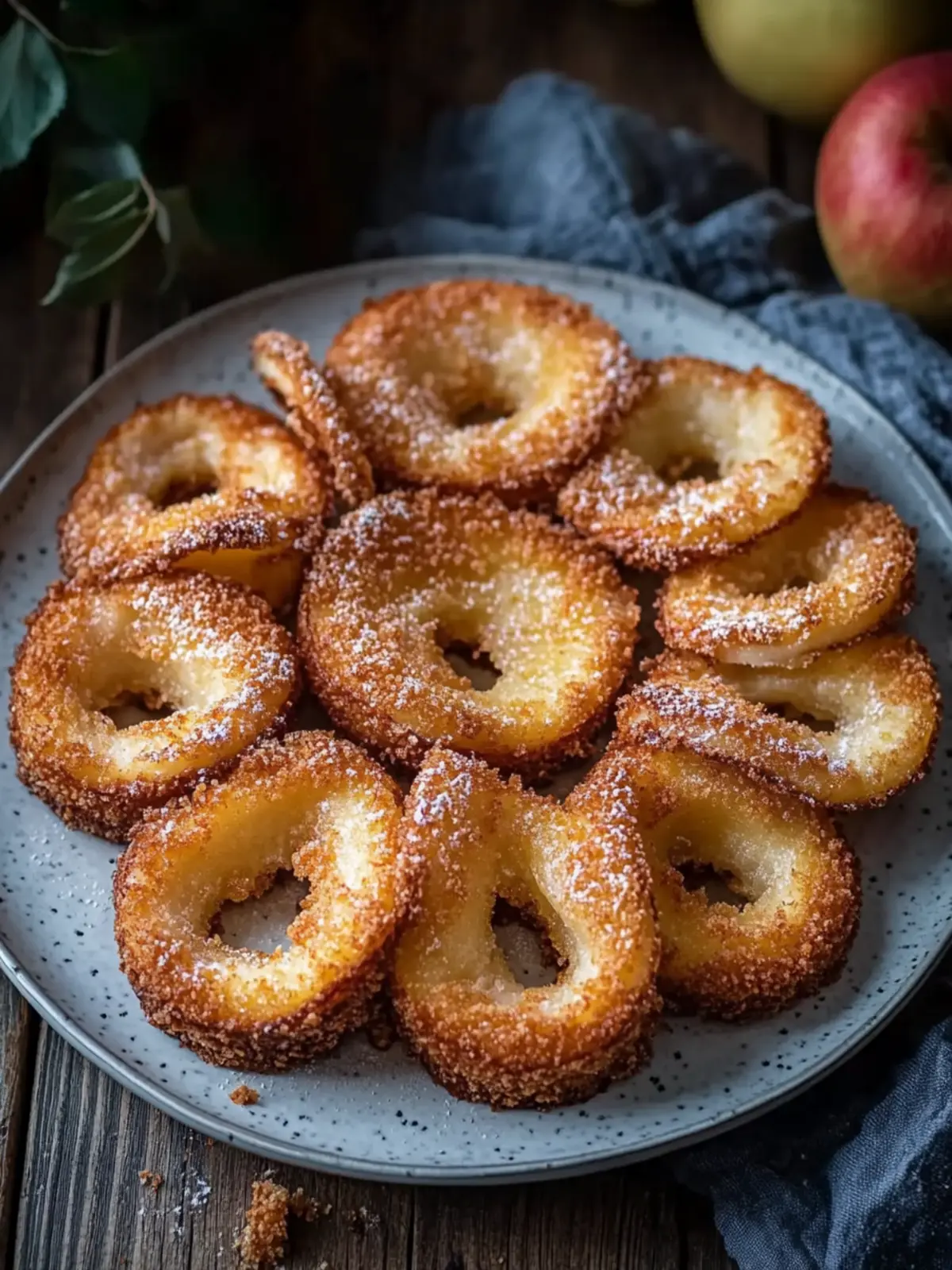 Luftfritteuse Zimt Apfelringe – Knuspriger Genuss für Zuhause 3 Luftfritteuse Zimt Apfelringe