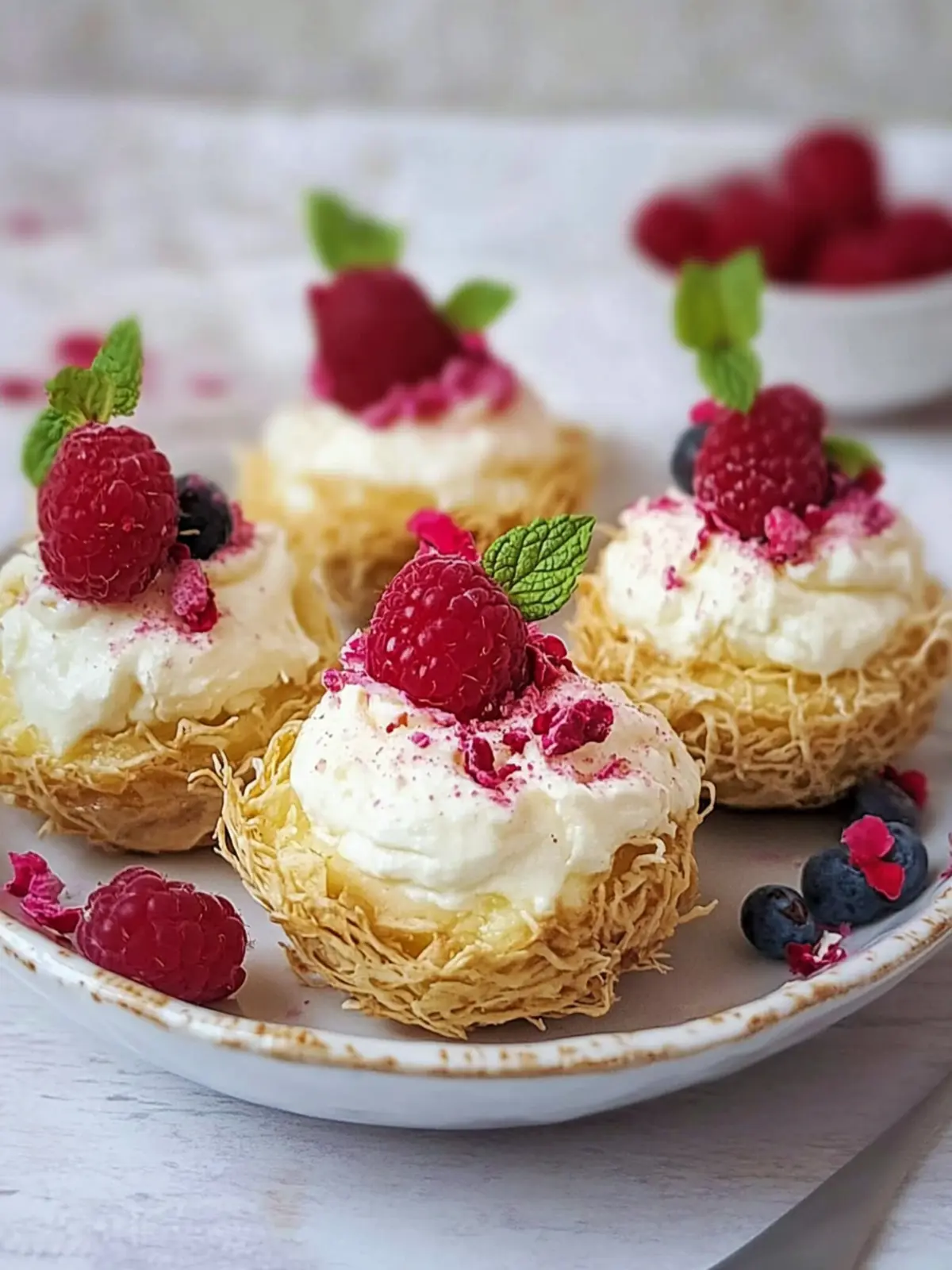 Kadayif-Nester mit Pudding: Süßer Genuss für jeden Anlass 5 Kadayif-Nester mit Pudding