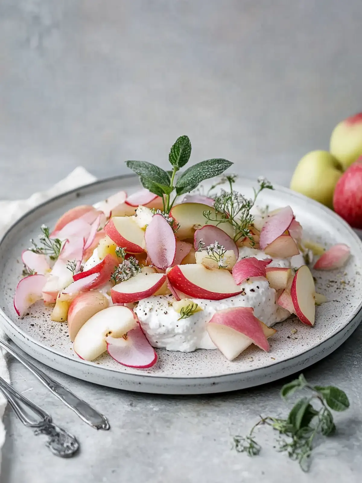 Frischer Matjessalat mit Apfel für die perfekte Sommerleichte! 5 Matjes salad with apple