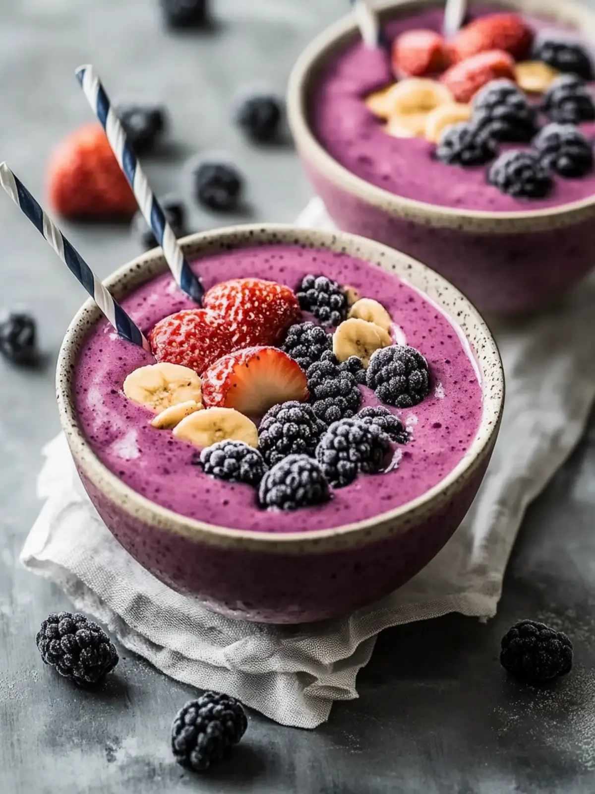 Sättigende Beeren Smoothie Schüssel für einen kraftvollen Start 2 Sättigende Beeren Smoothie Schüssel