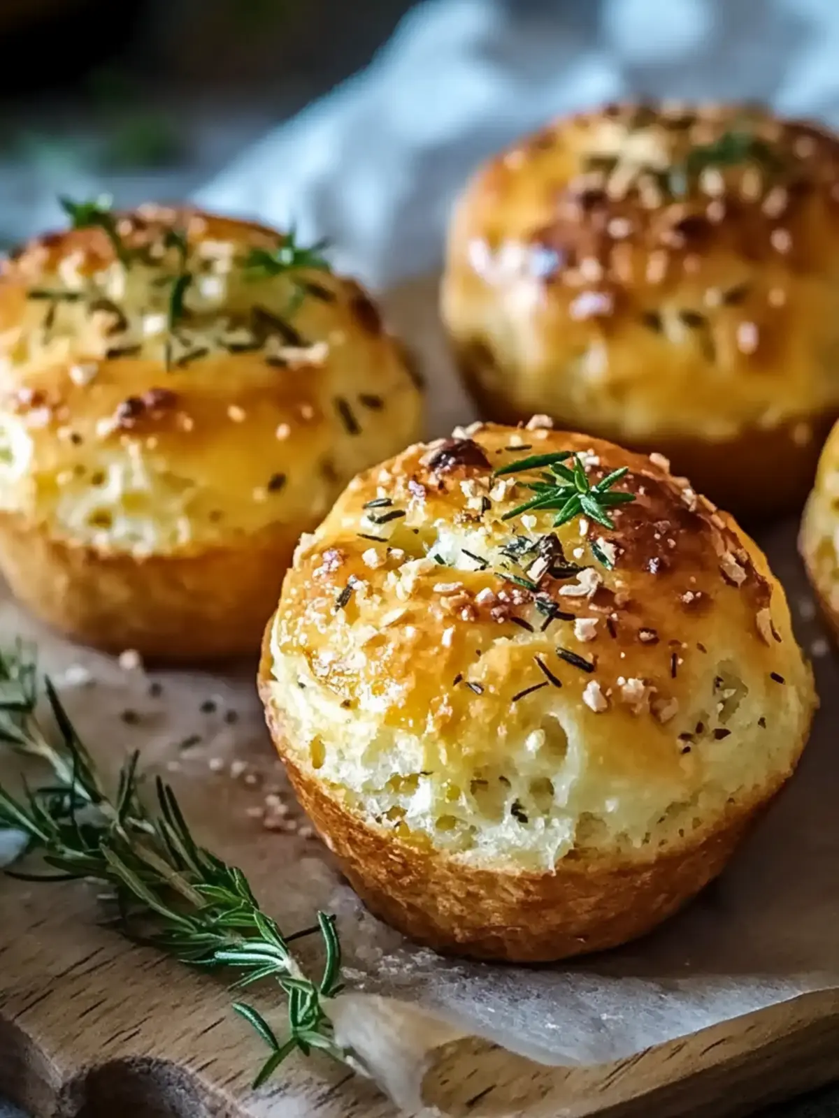 Focaccia-Muffins mit goldbrauner Kruste, Knoblauch & Rosmarin genießen 5 Focaccia-Muffins mit goldbrauner Kruste, Knoblauch und Rosmarin