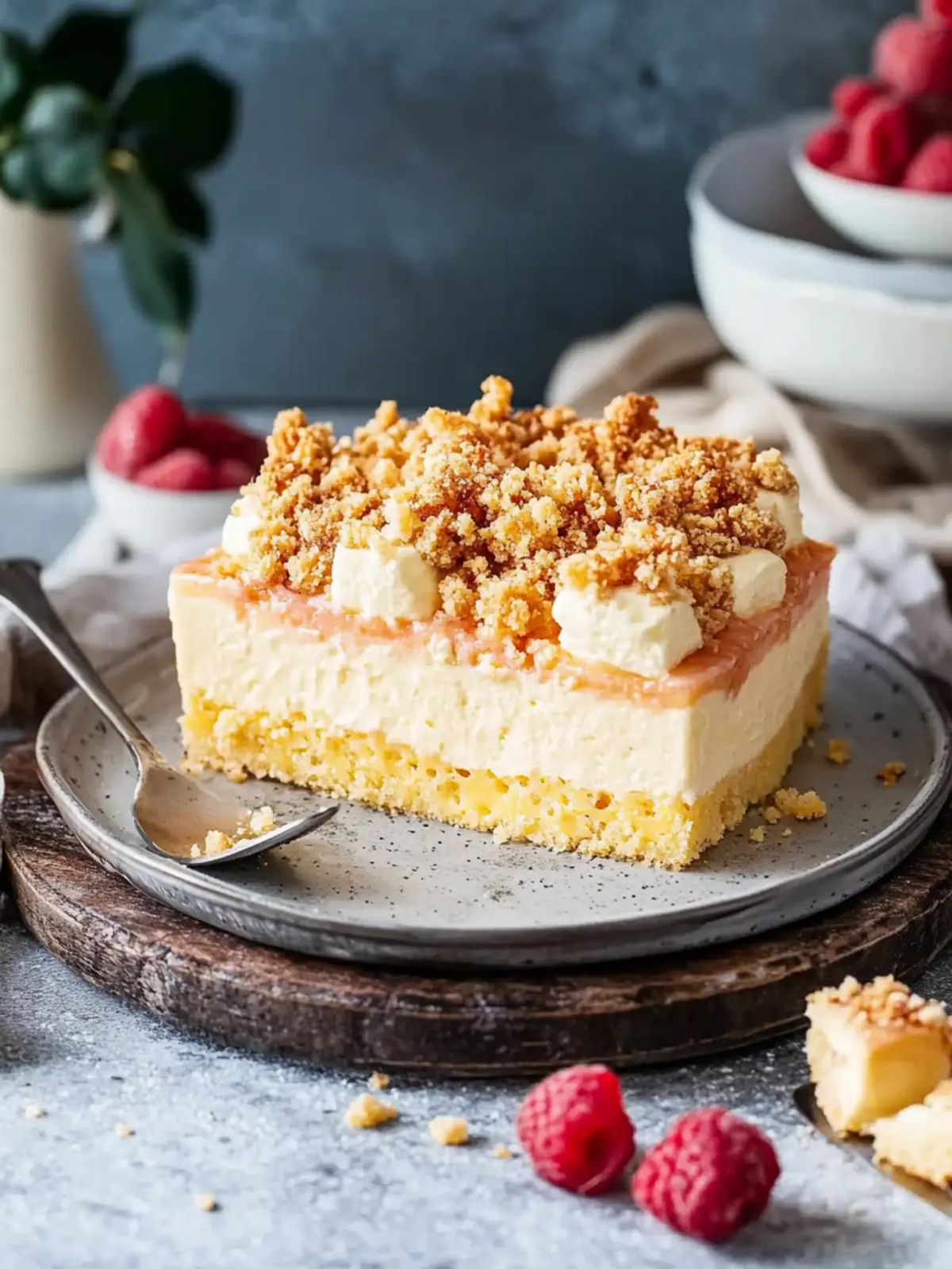 Käsekuchen vom Blech mit Streuseln – Ein Traum aus Teig und Käse 3 Käsekuchen vom Blech mit Streuseln