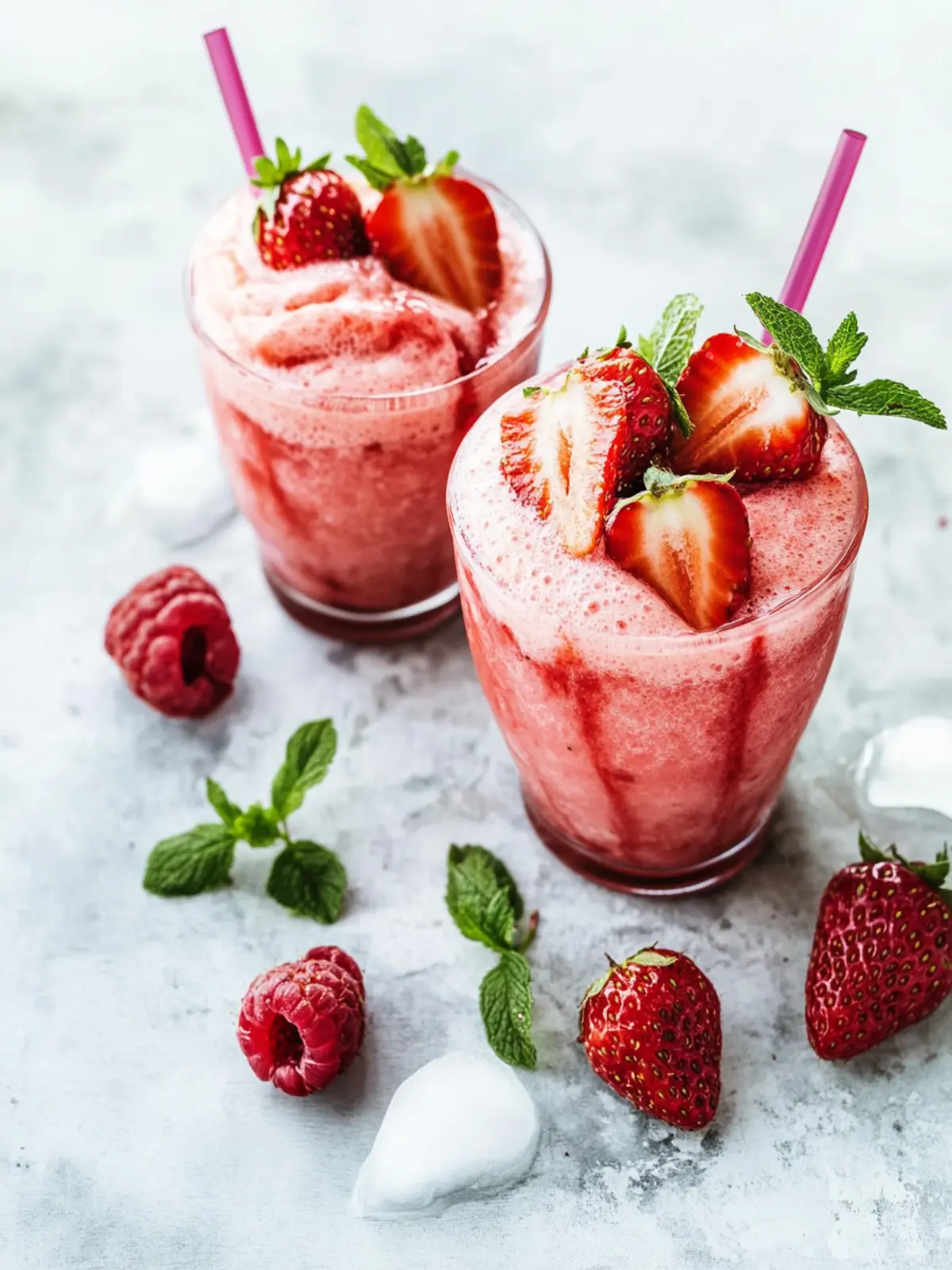 Erdbeer-Slushies: Frisch, einfach und perfekt für den Sommer 3 Erdbeer-Slushies