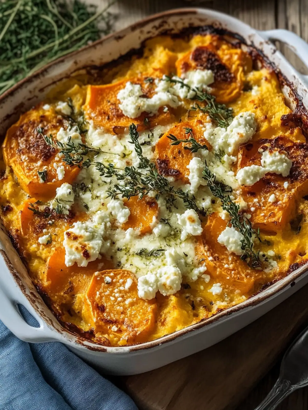 Wärmendes Süßkartoffelgratin mit Feta für Gemütliche Abende 2 Sweet potato gratin with feta
