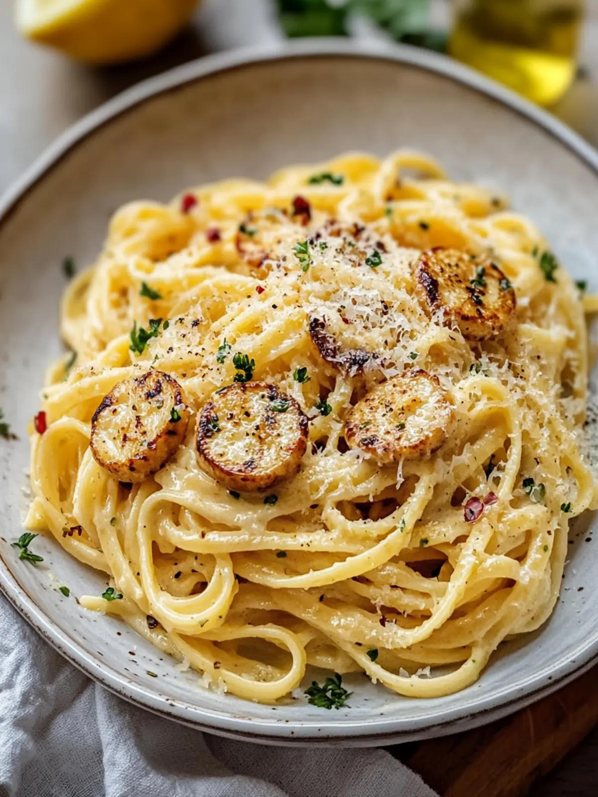 Cremige Knoblauch Garnelen Pasta: Der Genuss für Seafood-Liebhaber 3 Cremige Knoblauch Garnelen Pasta