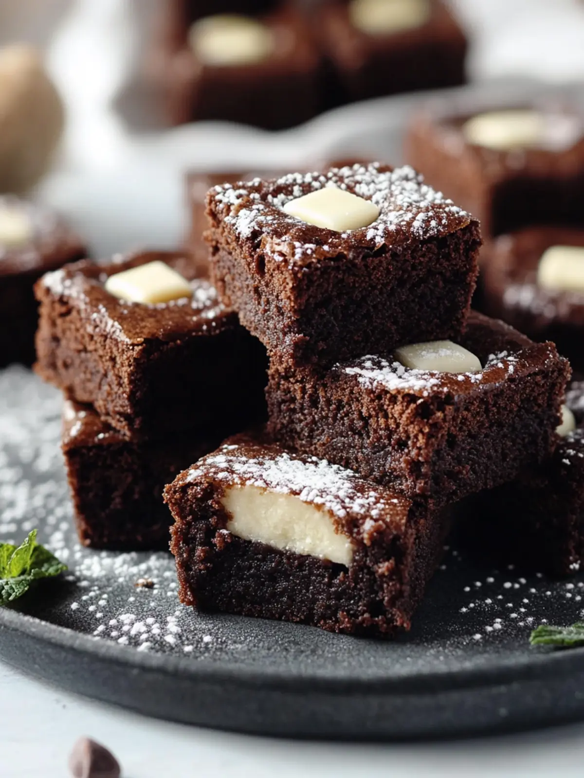 Mini Frischkäse-Brownie-Häppchen für den süßesten Genuss 2 Mini Frischkäse-Brownie-Häppchen