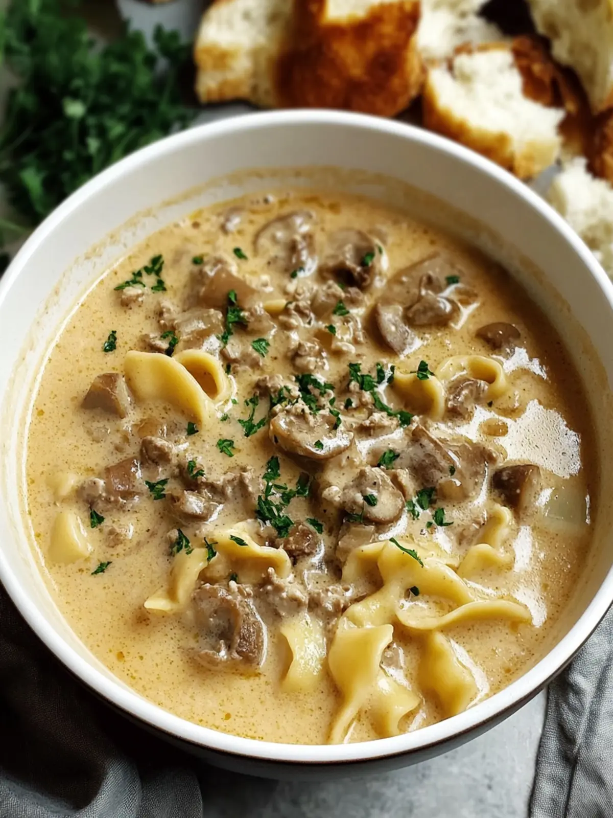 Stroganoff Hack Suppe