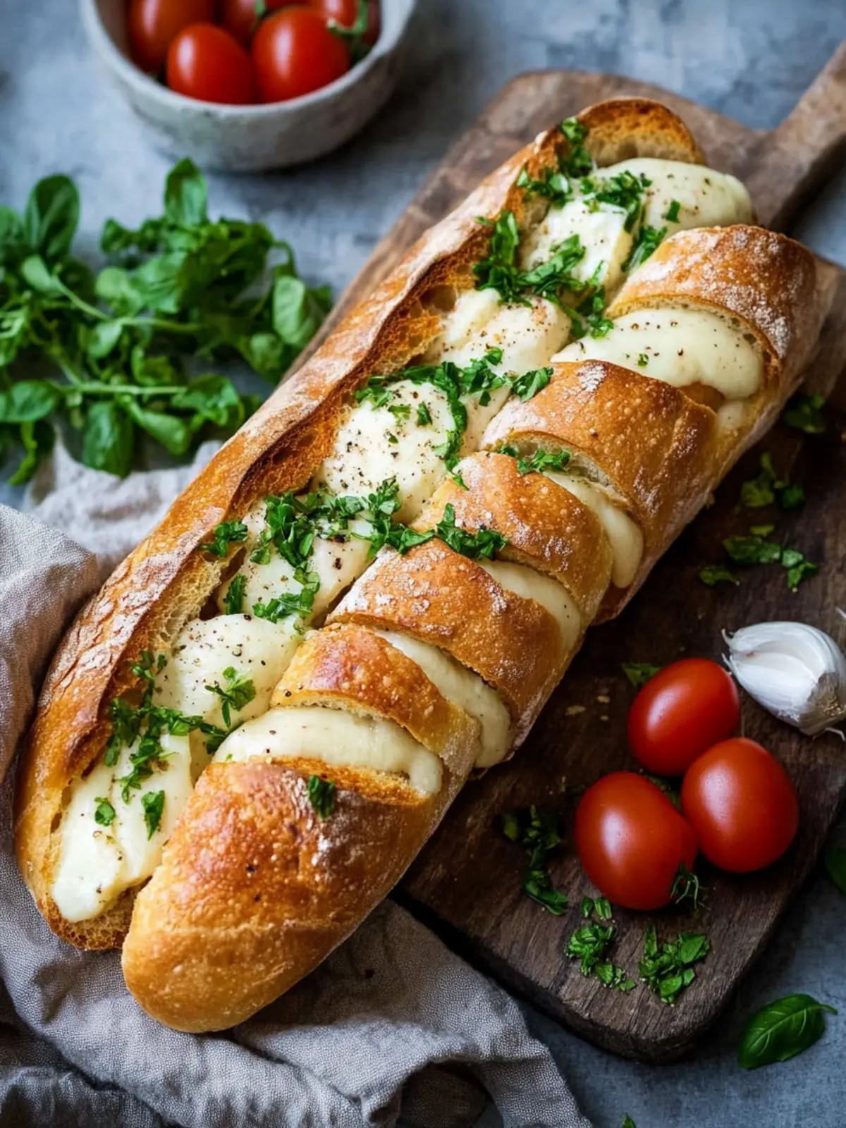 Fächerbaguette ganz schnell: Köstliches Caprese für alle! 2 Fächerbaguette ganz schnell