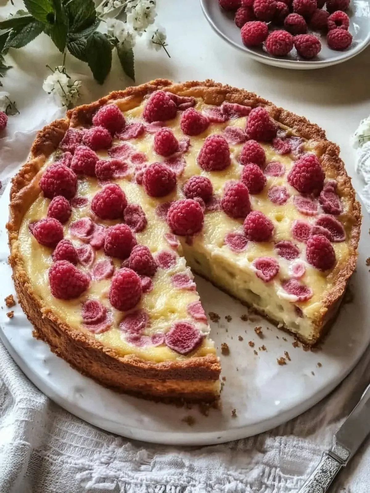 Rhabarberkuchen mit Pudding und Schmand: Ein fruchtiger Genuss 3 Rhabarberkuchen mit Pudding und Schmand