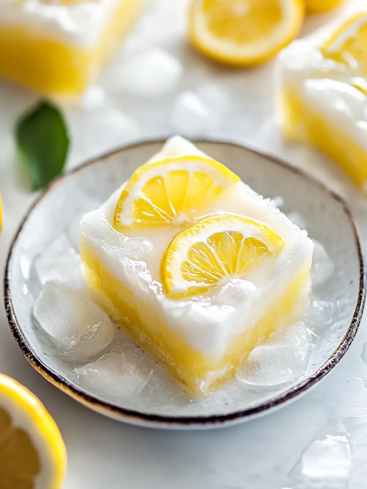 Zitronenbrownies: Fruchtige Köstlichkeit für dein Dessert! 2 Zitronenbrownies