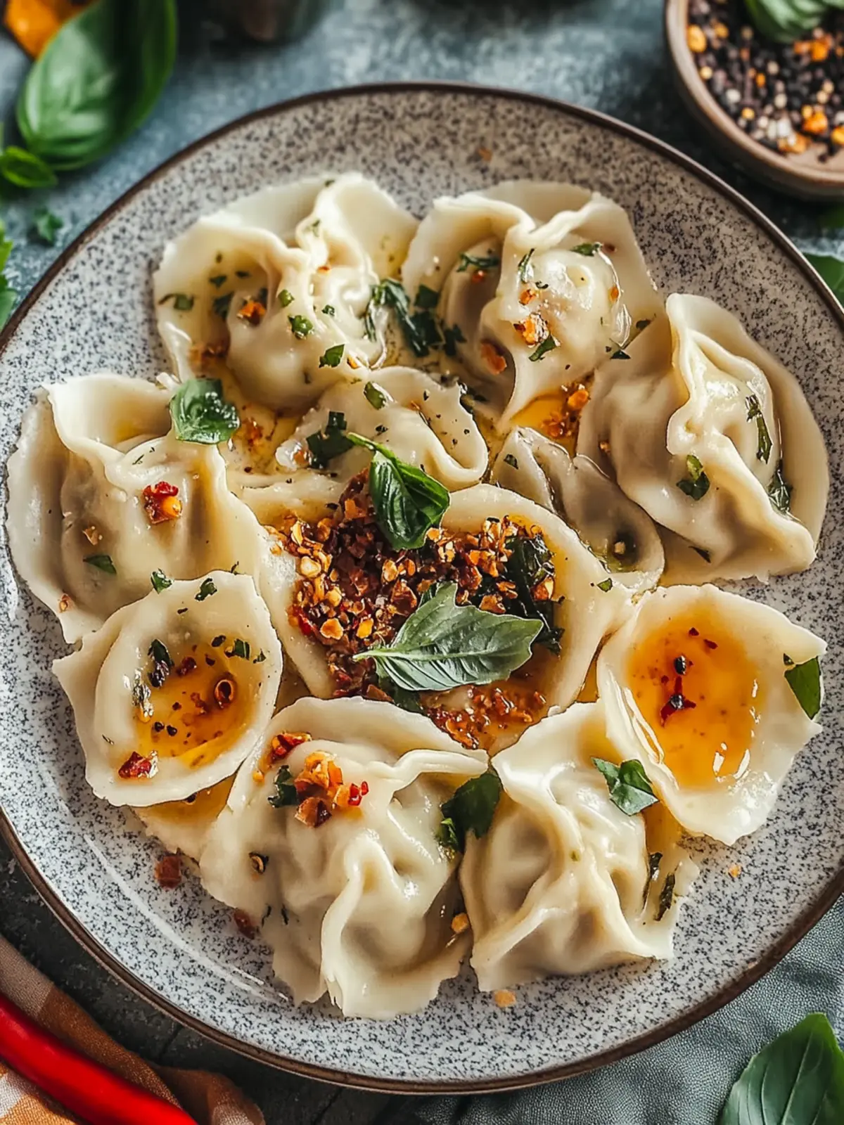 Vegane Manti-Teigtaschen: Herzhaft, einfach und köstlich 4 Vegane Manti-Teigtaschen