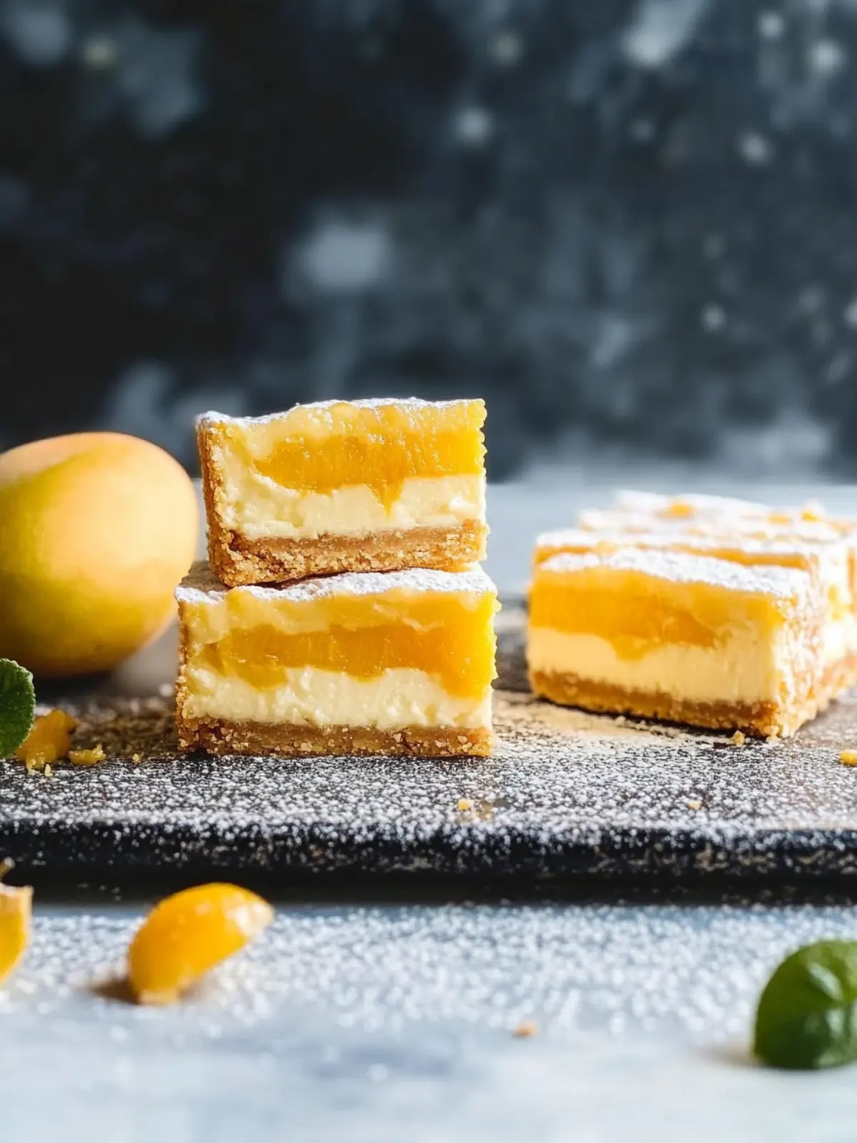 Mango-Käsekuchen-Riegel: Ein fruchtiger Sommergenuss 4 Mango-Käsekuchen-Riegel