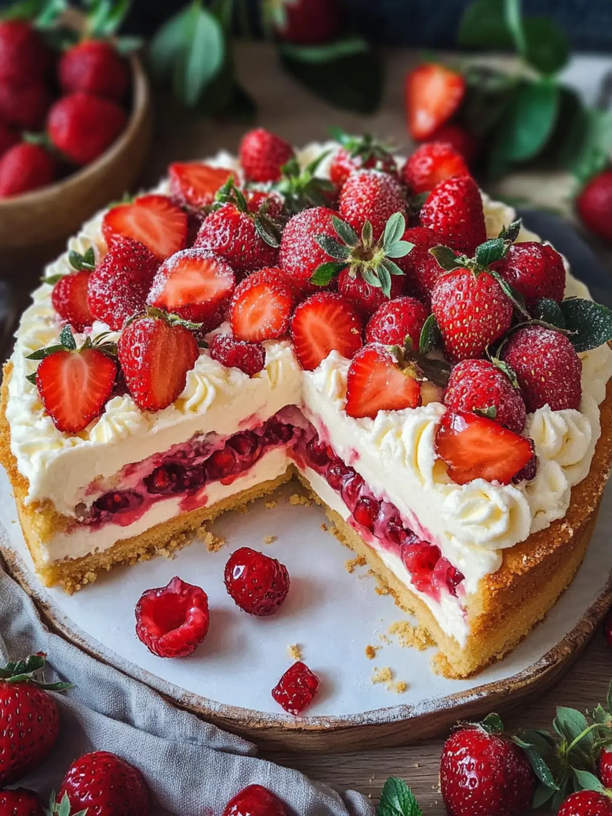 Fantakuchen mit Erdbeeren: Erfrischender Genuss für Feste 2 Fantakuchen mit Erdbeeren