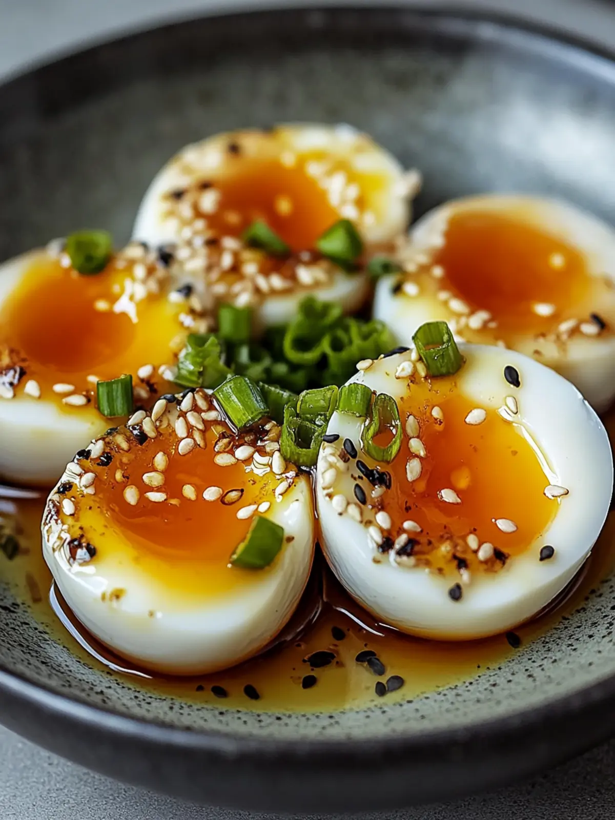 Koreanische Sojasoße marinierte Eier Rezept