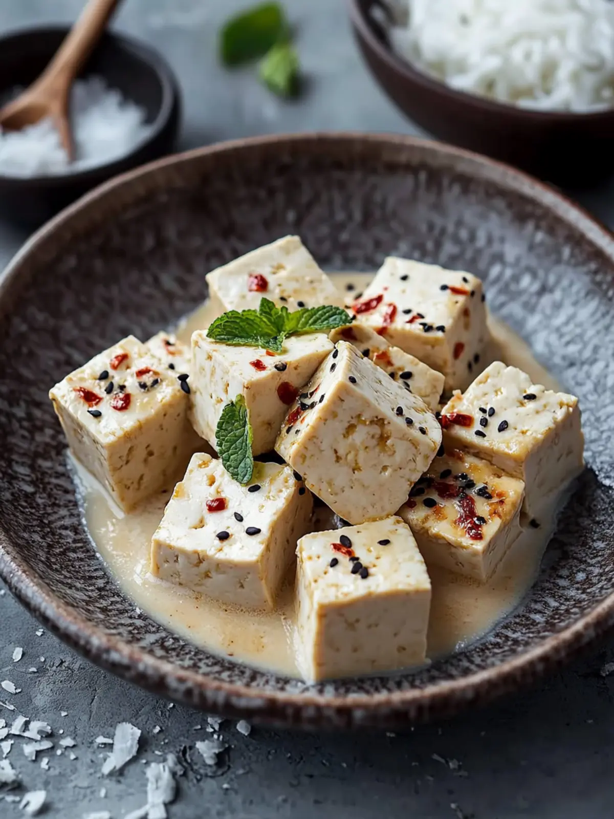 Würziger Tofu mit Kokos: Cremig, schnell und voll Geschmack 2 Würziger Tofu mit Kokos
