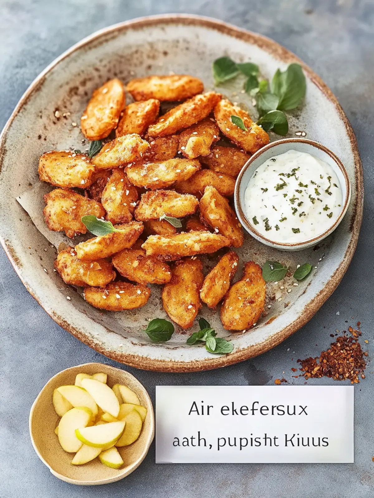 Airfryer-Apfelküchle mit Suchtfaktor: Goldene Fruchtfreuden 4 Airfryer-Apfelküchle mit Suchtfaktor