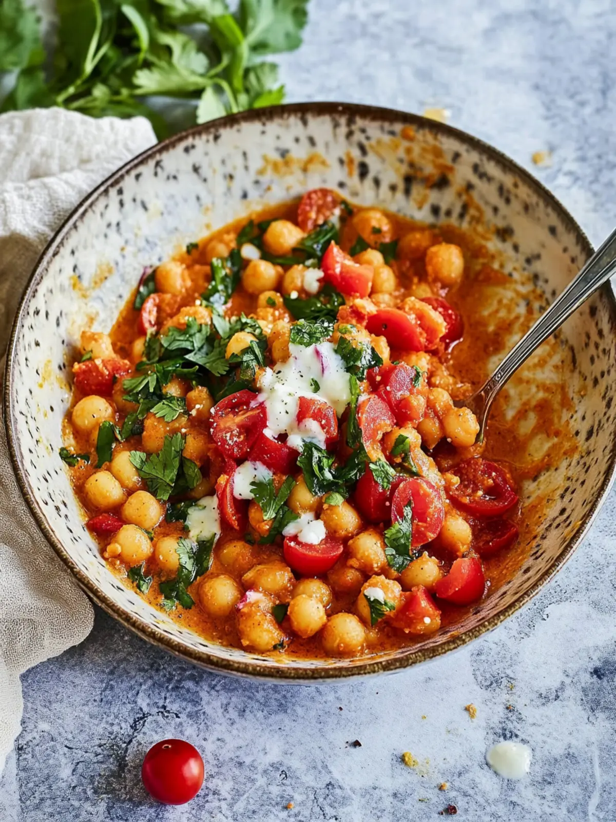 Cremige Harissa-Kichererbsen: Einfaches Wohlfühlessen für jeden Tag 2 Cremige Harissa-Kichererbsen