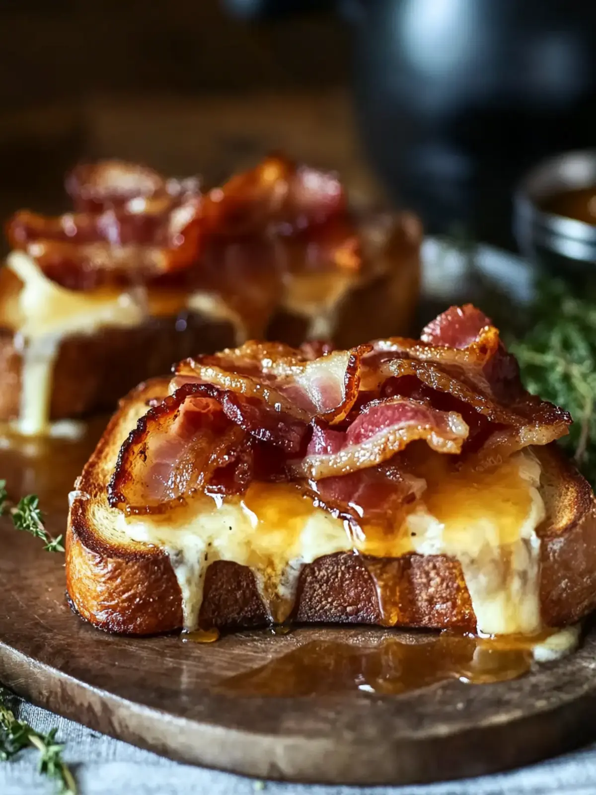 Bourbon Ahorn Speck Gefüllter Französischer Toast für Genussmomente 5 Bourbon Ahorn Speck Gefüllter Französischer Toast