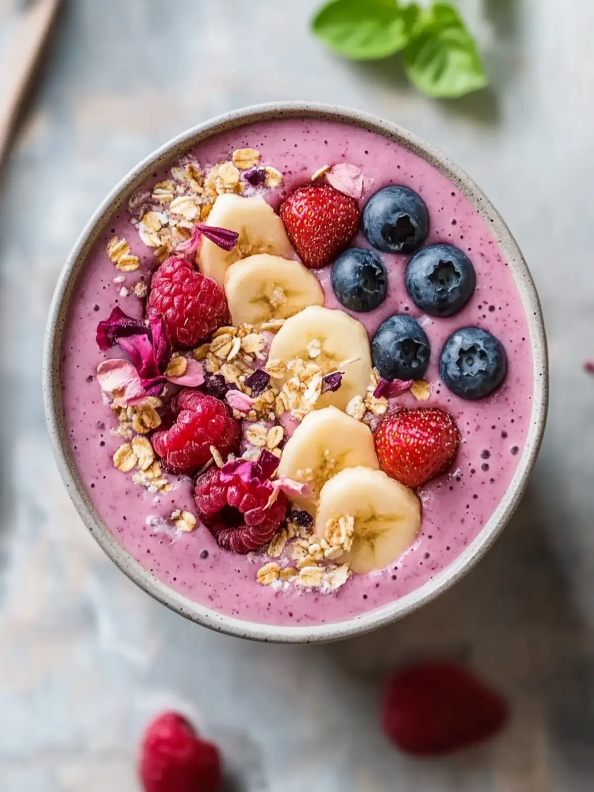 Sättigende Beeren Smoothie Schüssel für einen kraftvollen Start 5 Sättigende Beeren Smoothie Schüssel