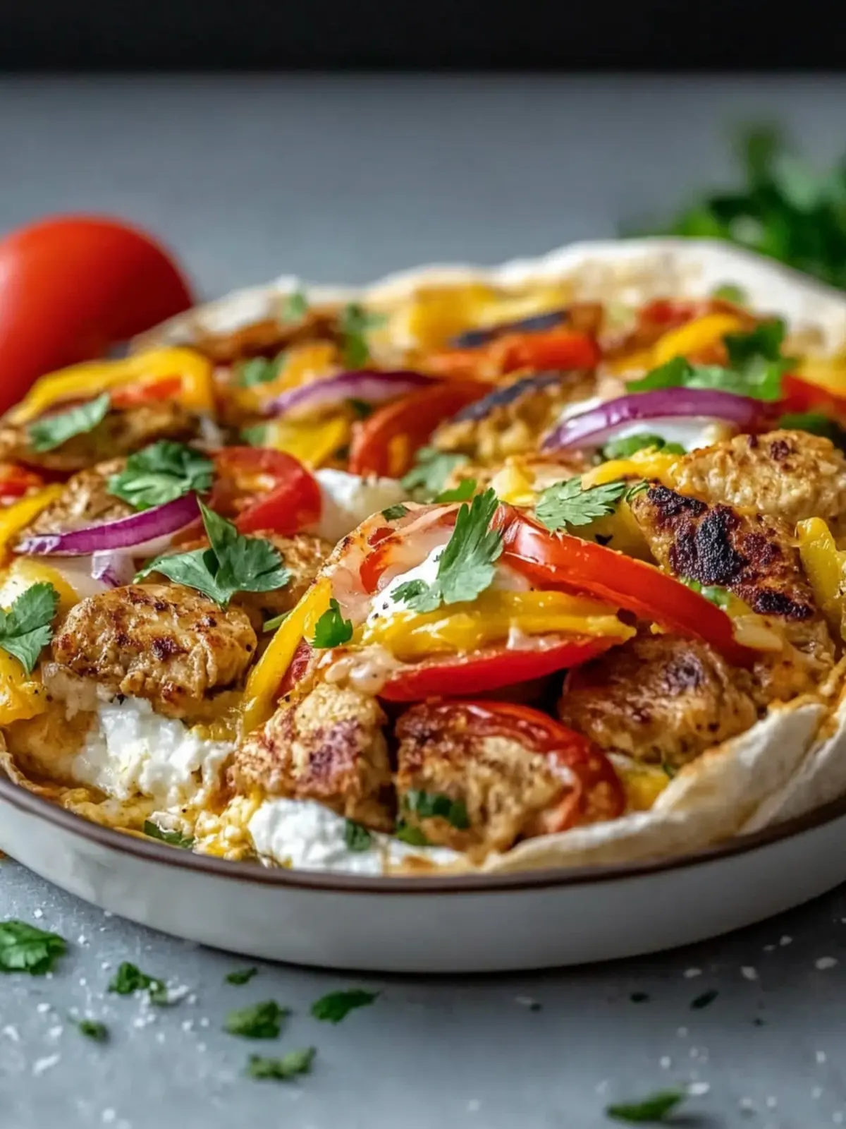 Hühnchen Fajita Hüttenkäse Auflauf – Eiweißreicher Genuss zuhause 3 Hühnchen Fajita Hüttenkäse Auflauf