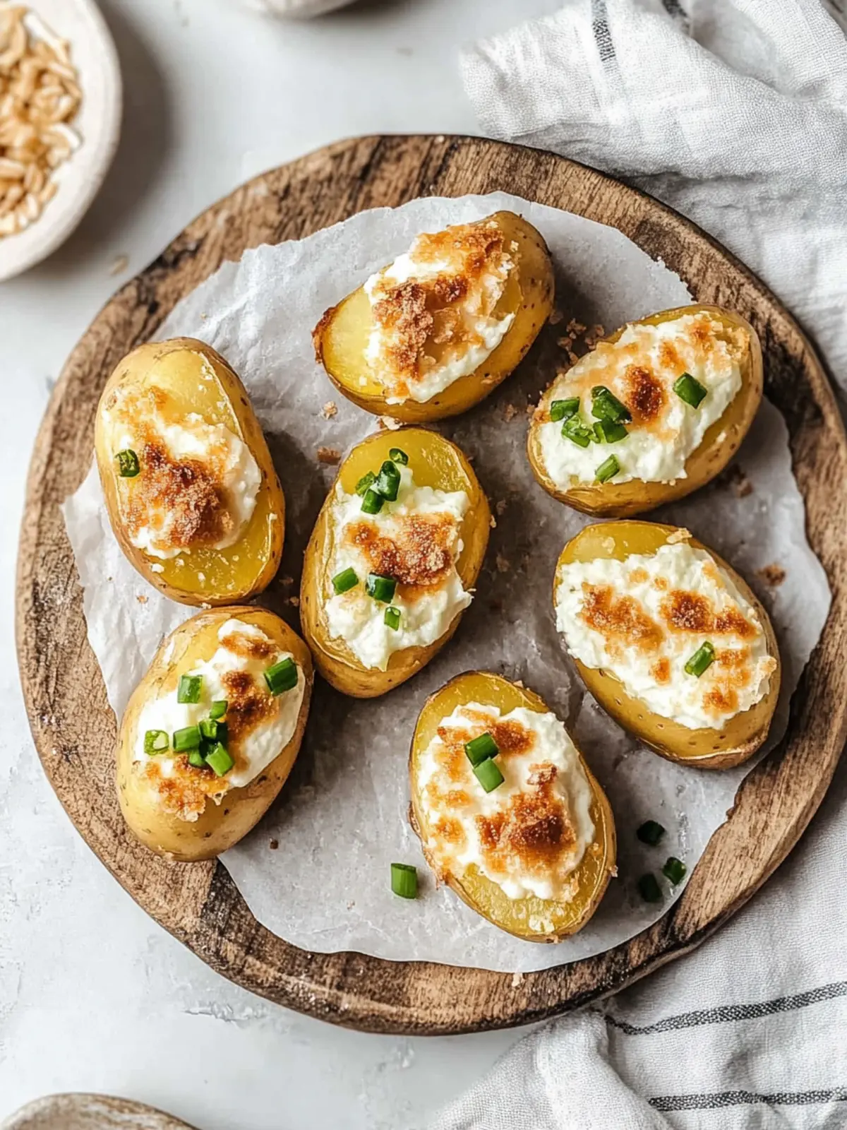 Mini zweimal gebackene Kartoffeln: Der perfekte Snack für alle 2 Mini zweimal gebackene Kartoffeln