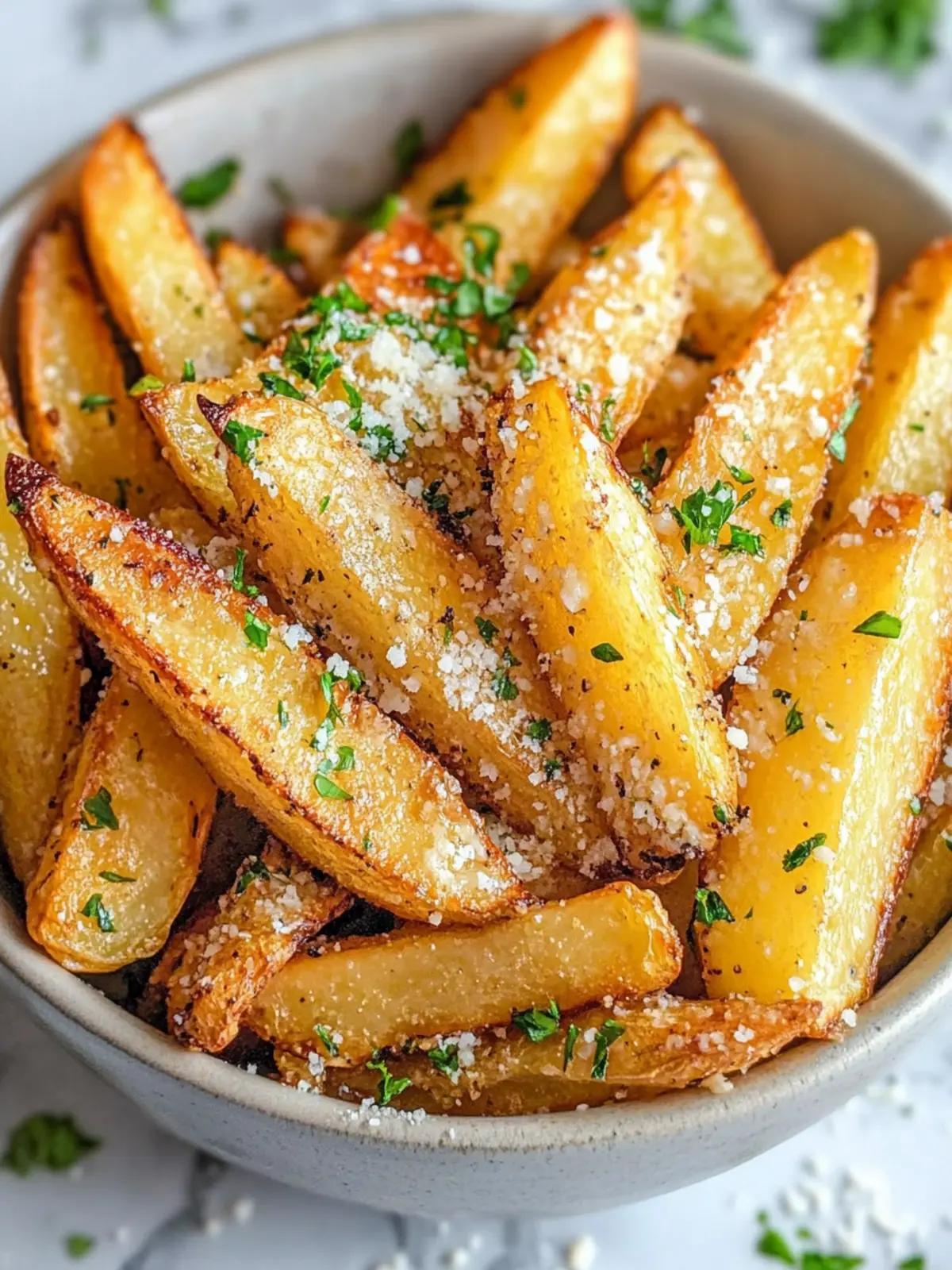 Krosse Knoblauch Parmesan Air Fryer Pommes in 20 Minuten 5 Krosse Knoblauch Parmesan Air Fryer Pommes