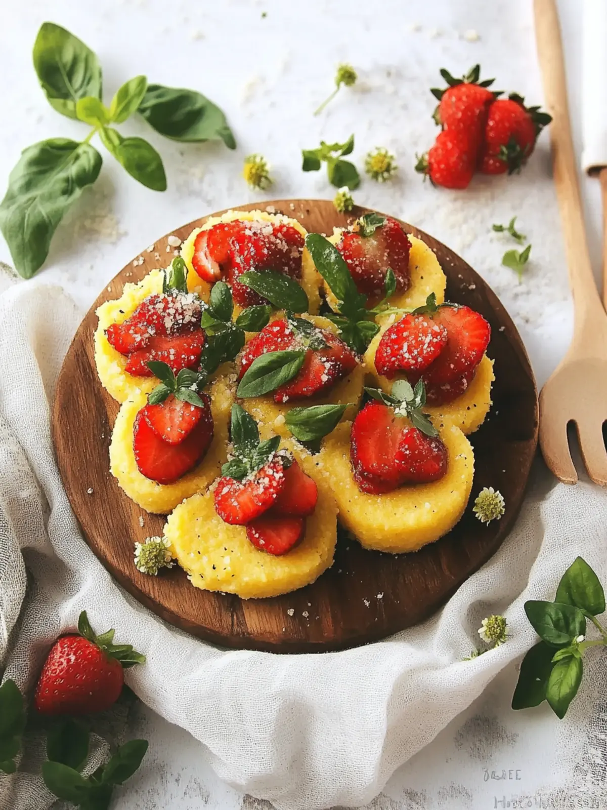 Köstliche Polenta-Häppchen mit frischem Gemüse für Feste 4 Polenta-Häppchen