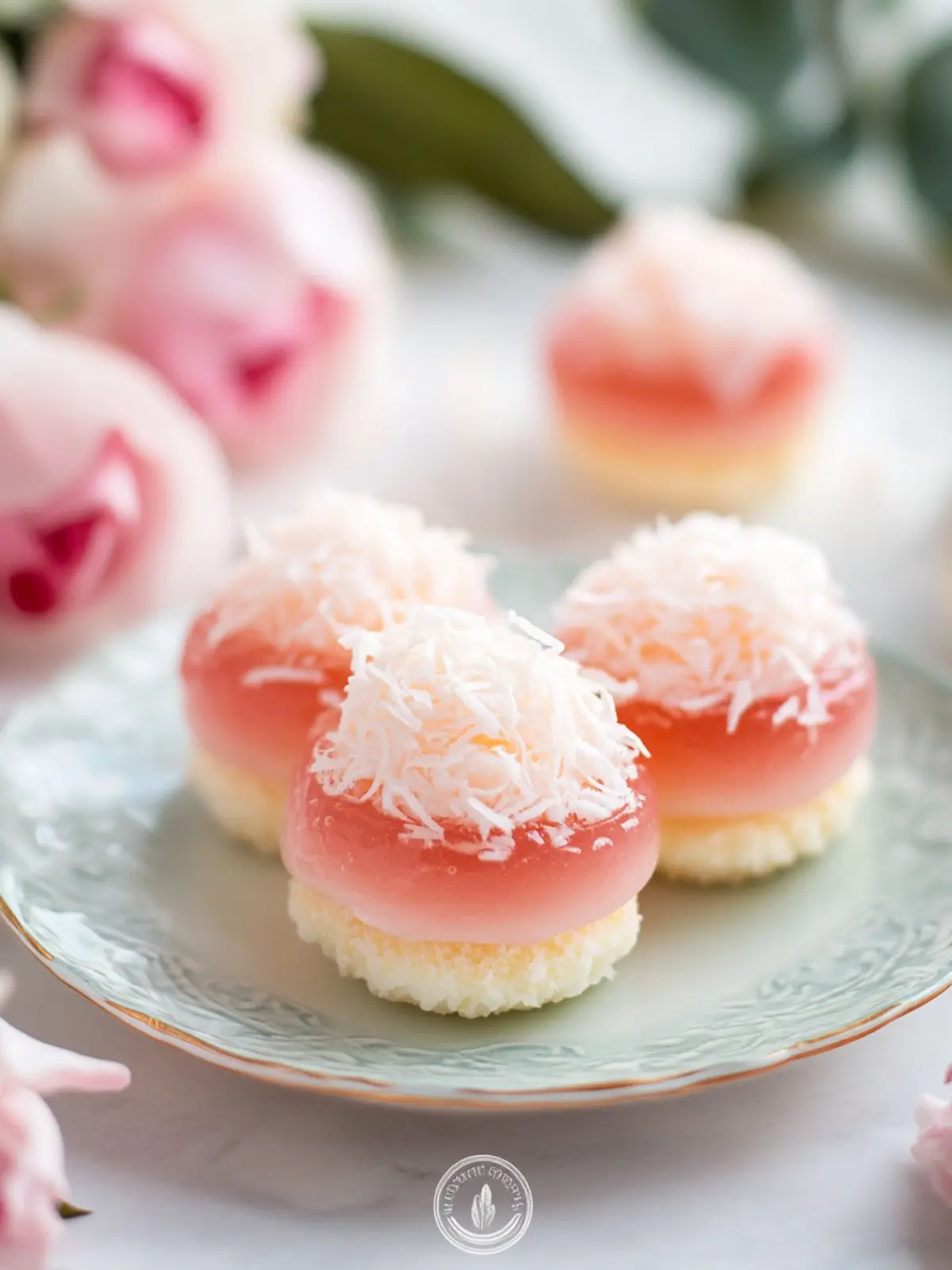 Altmodische rosa Gelee-Kuchen für nostalgische Momente 5 Altmodische rosa Gelee-Kuchen