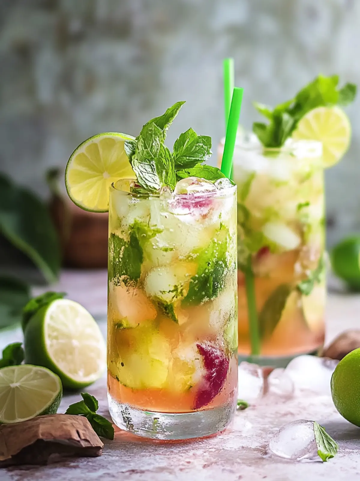 Erfrische deinen Tag mit einem tropischen Mojito Mocktail 2 Tropischer Mojito Mocktail