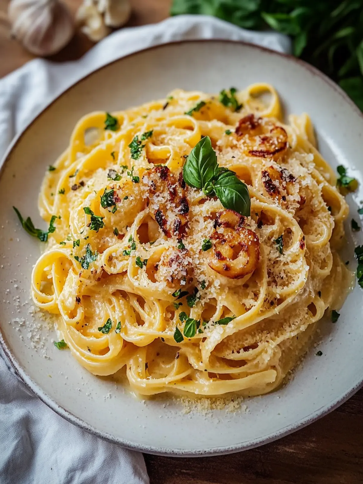 Cremige Knoblauch Garnelen Pasta: Der Genuss für Seafood-Liebhaber 2 Cremige Knoblauch Garnelen Pasta