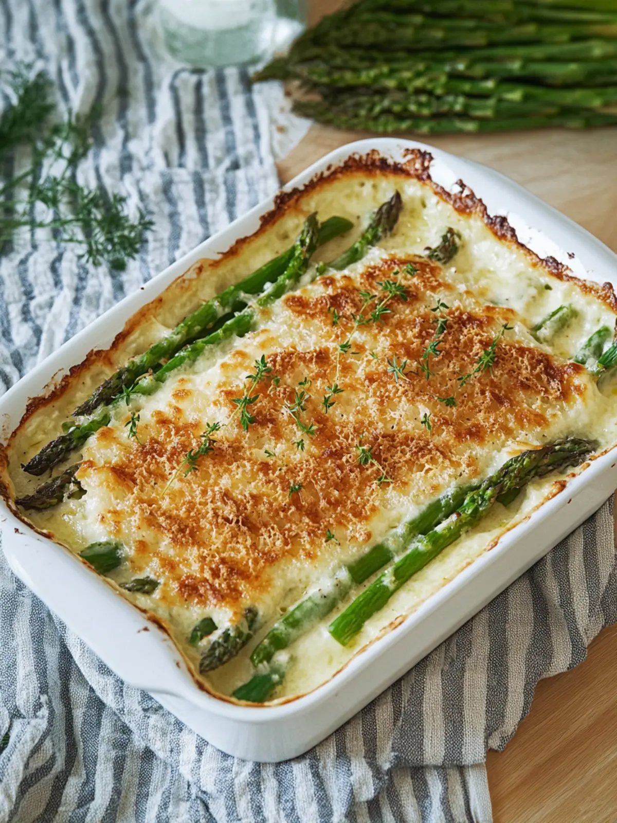 Überbackener Spargel au Gratin mit köstlichem Wisconsin Käse 5 Überbackener Spargel au Gratin