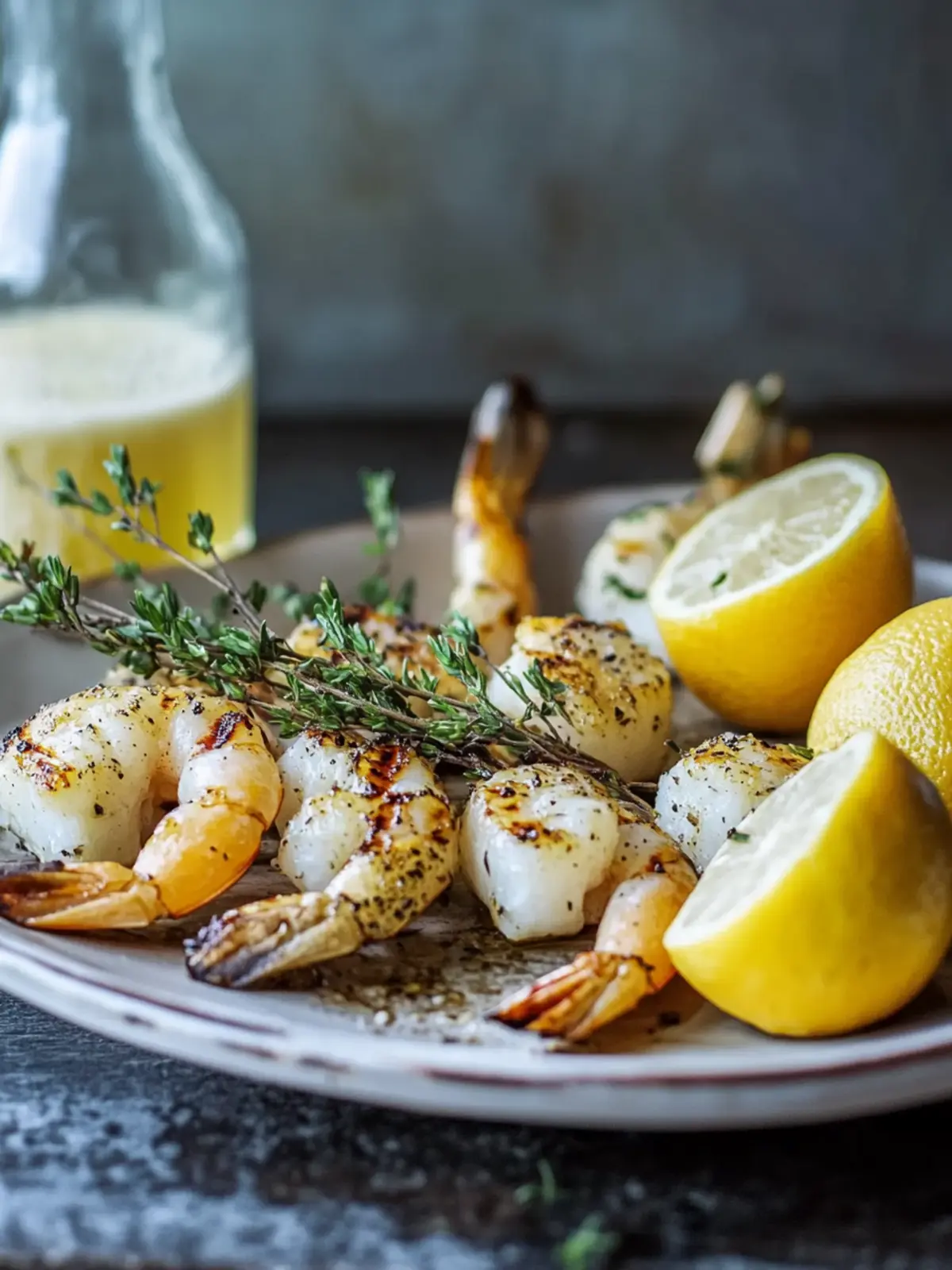 Gegrillte Zitronen-Knoblauch-Garnelenspieße für Genussmomente 3 Gegrillte Zitronen-Knoblauch-Garnelenspieße