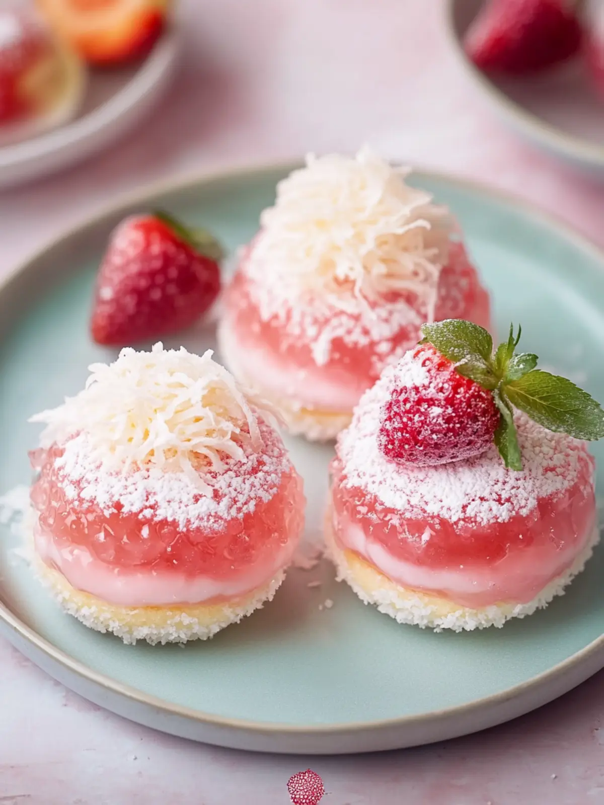 Altmodische rosa Gelee-Kuchen für nostalgische Momente 3 Altmodische rosa Gelee-Kuchen