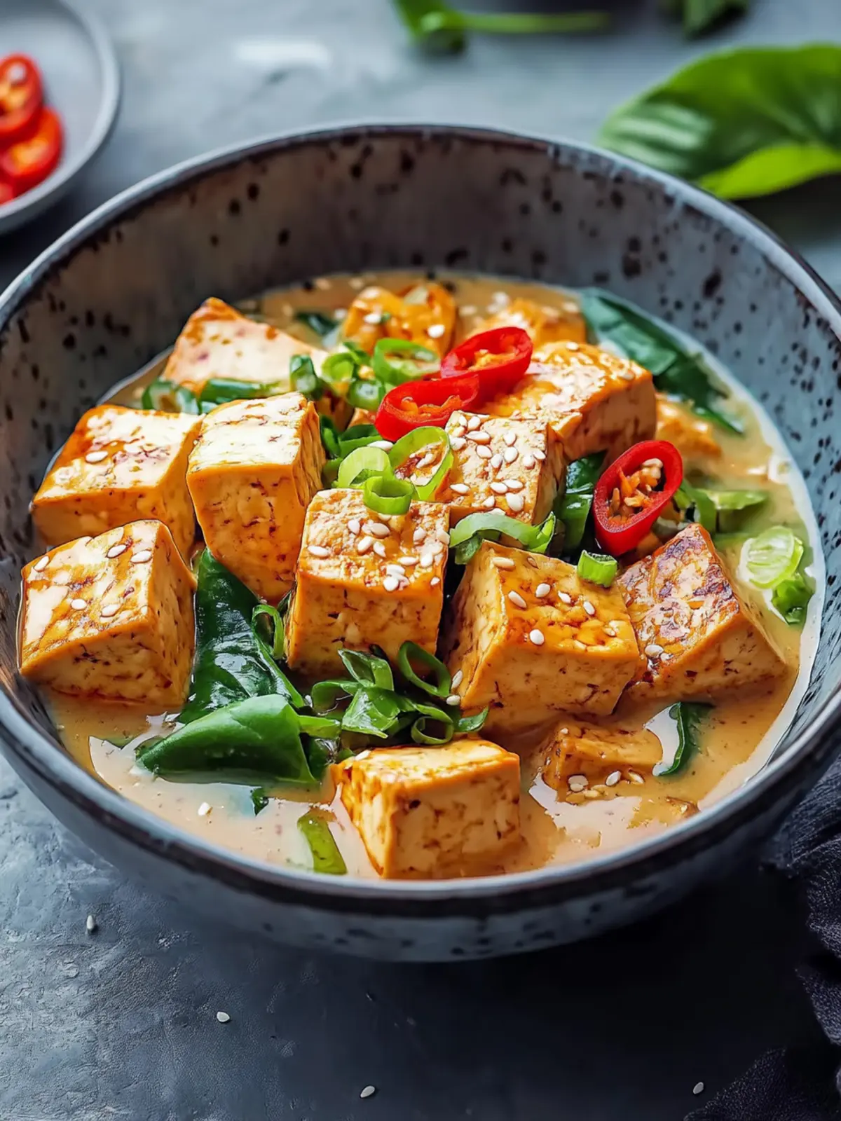 Würziger Tofu mit Kokos: Cremig, schnell und voll Geschmack 3 Würziger Tofu mit Kokos