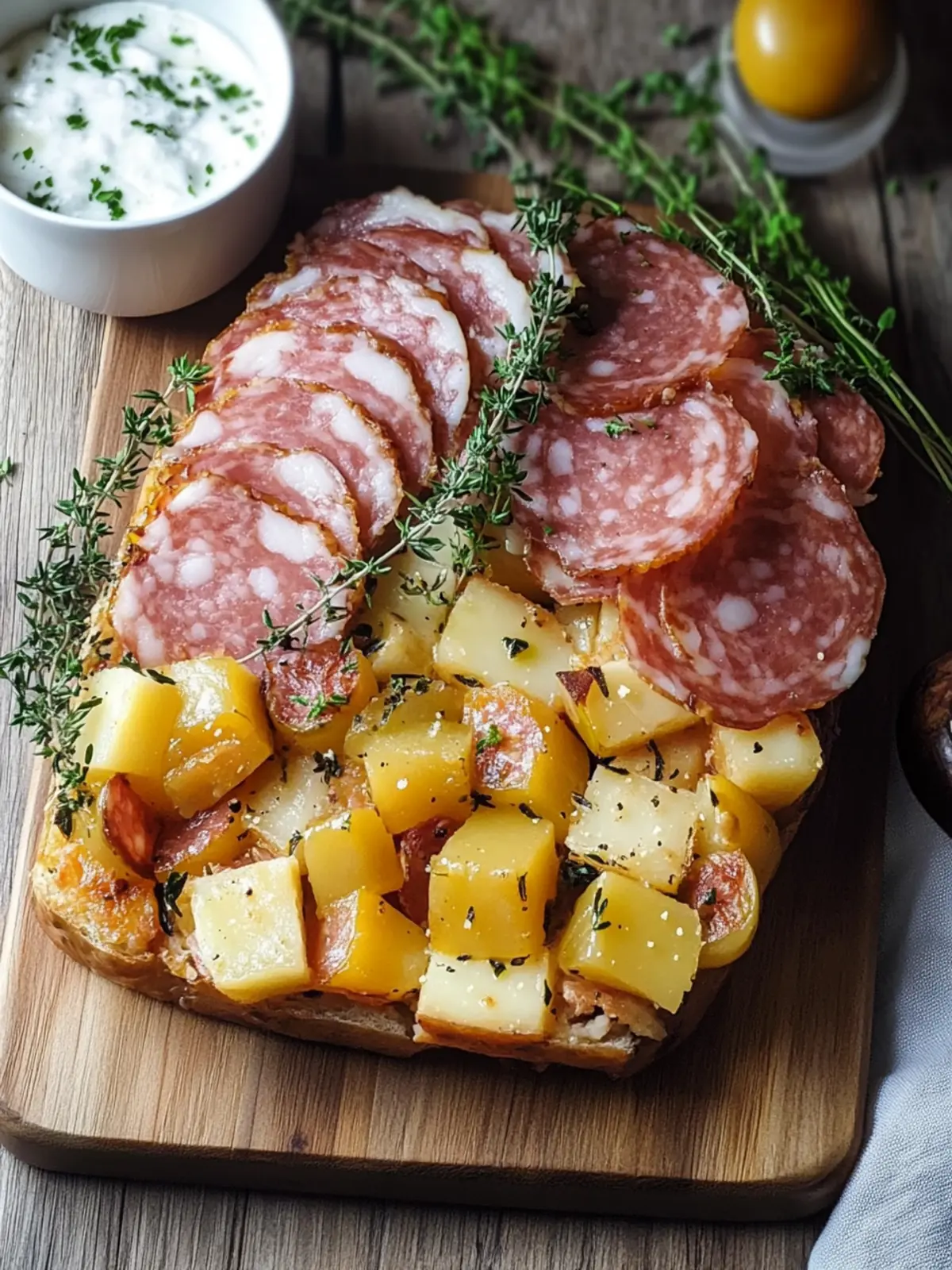 Leberkäse Kartoffelauflauf