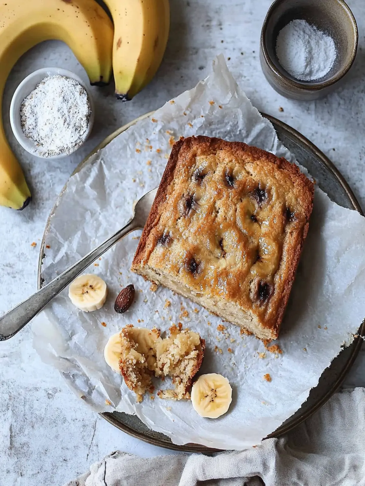 Saftiges Grundrezept für Bananenkuchen – Vegan und einfach! 4 Grundrezept für Bananenkuchen