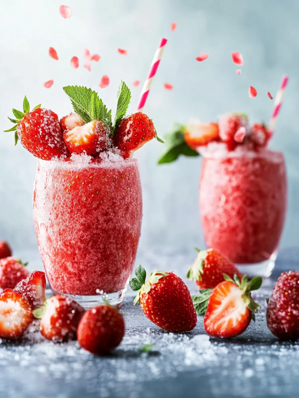 Erdbeer-Slushies: Frisch, einfach und perfekt für den Sommer 2 Erdbeer-Slushies