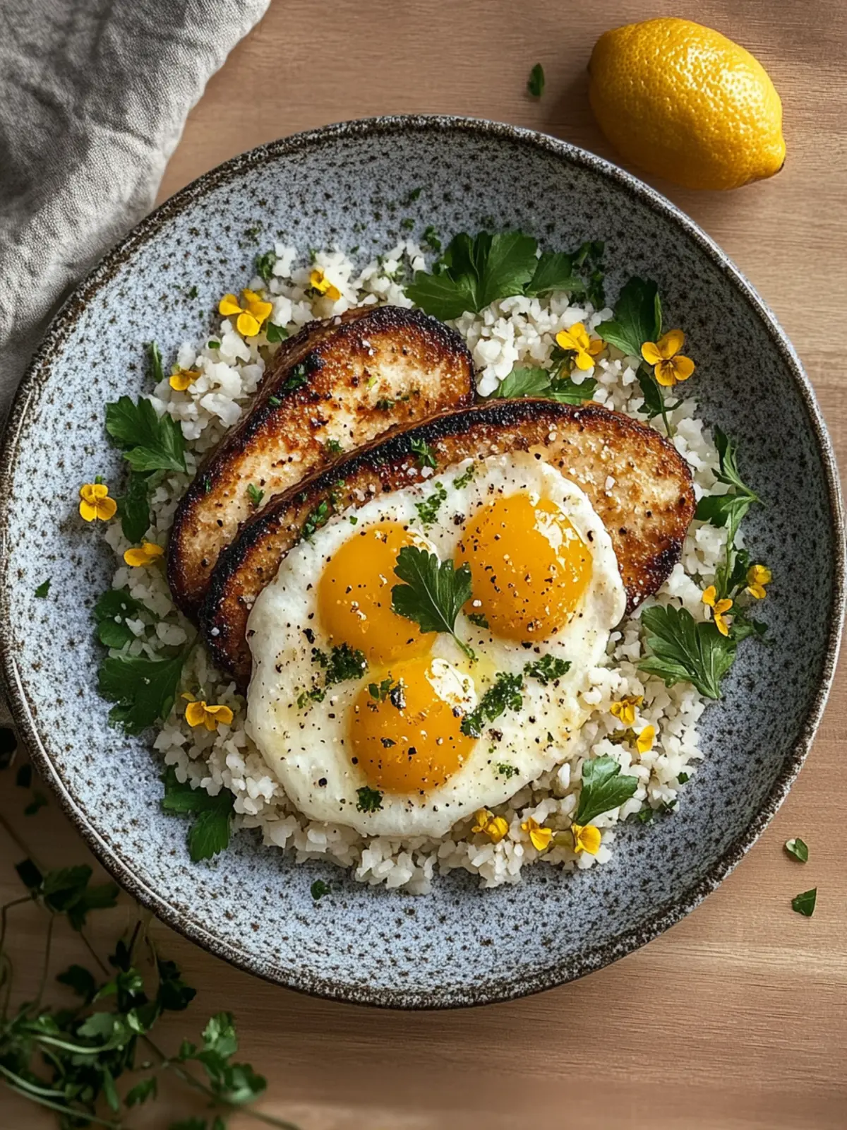 Blumenkohlreis mit Hähnchenbrust: Gesund und Lecker Kochen! 2 Blumenkohlreis mit Hähnchenbrust