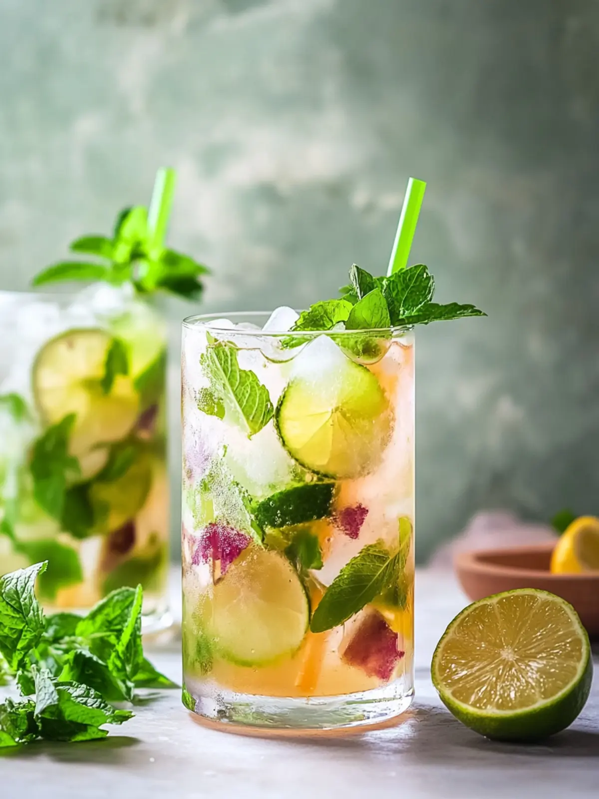 Erfrische deinen Tag mit einem tropischen Mojito Mocktail 4 Tropischer Mojito Mocktail