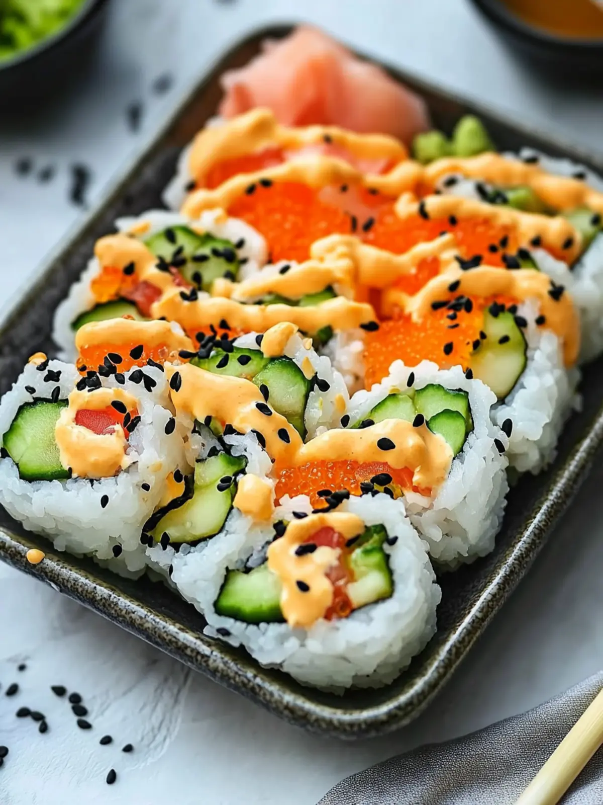Einfache California-Roll-Sushi-Schalen: Frisch und Köstlich 3 Einfache California-Roll-Sushi-Schalen