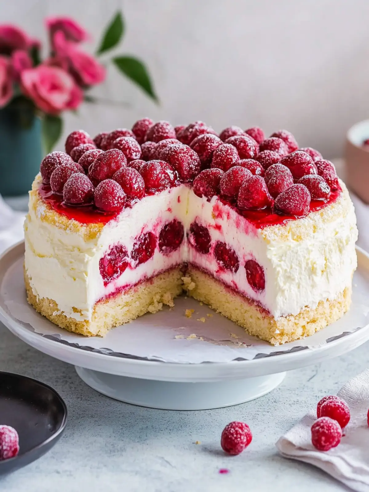 Windbeuteltorte mit Himbeeren: Das perfekte Sommer-Dessert 3 Windbeuteltorte mit Himbeeren